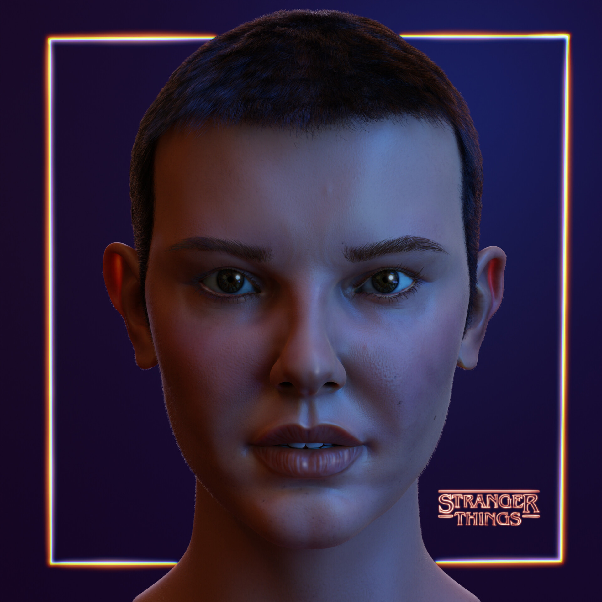 ArtStation - Millie Bobby Brown | Eleven | Stranger Things