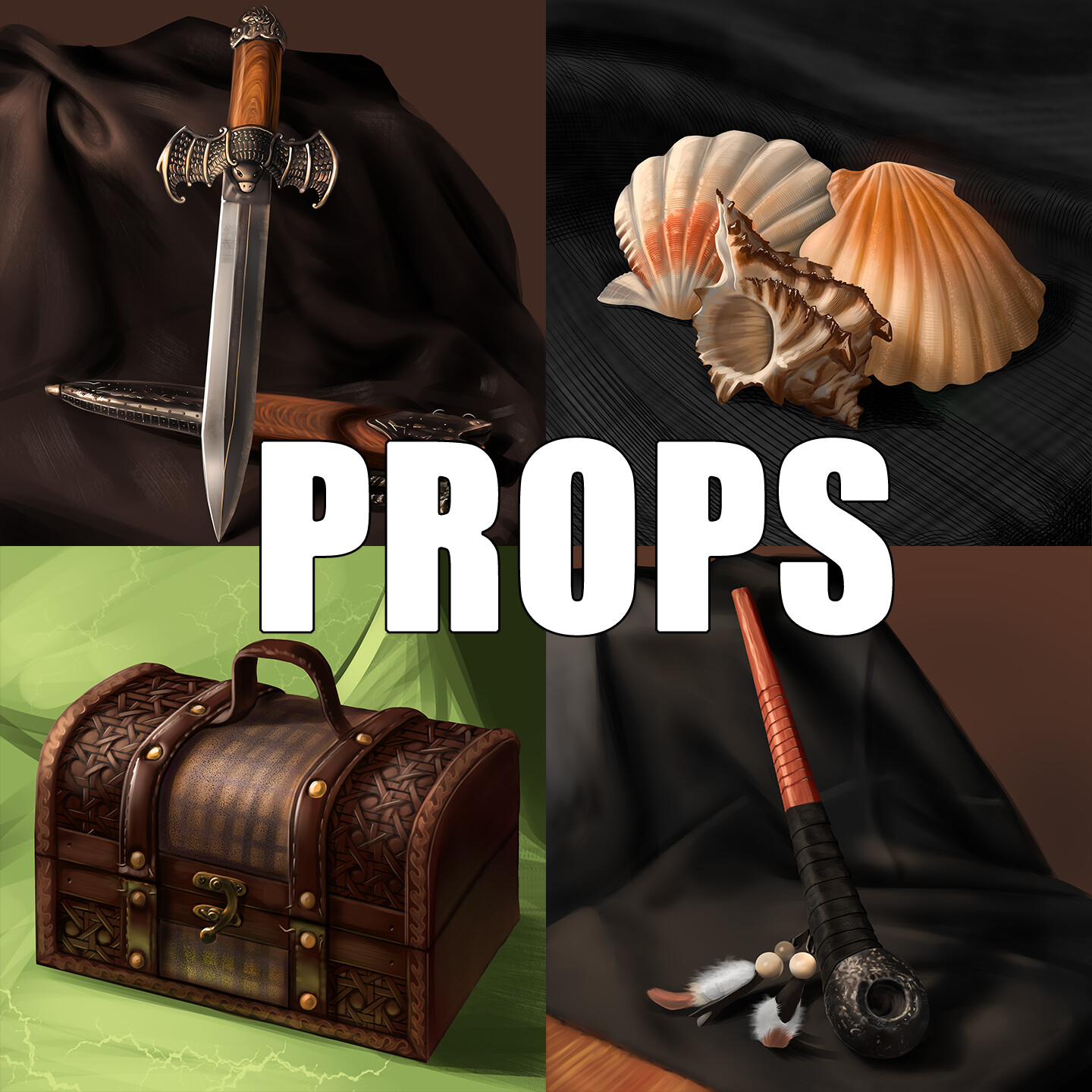 ArtStation - Semi-realistic props pack [2022]