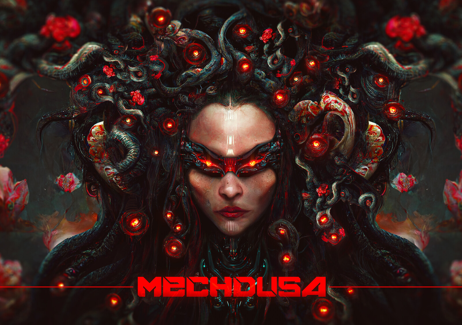 MECHDUSA - A.I Art + Photoshop Process