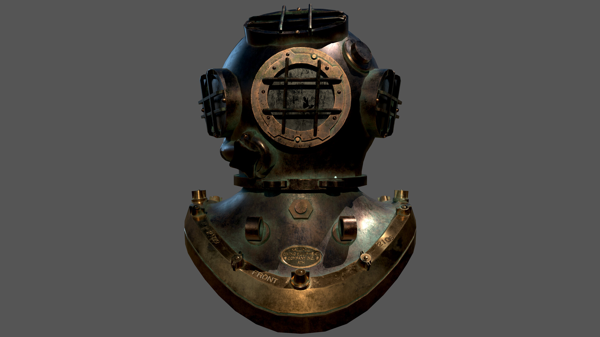 ArtStation Divers Helmet WW2