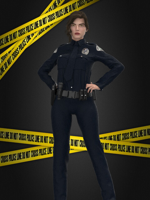 ArtStation - LAPD OFFICER UNIFORM