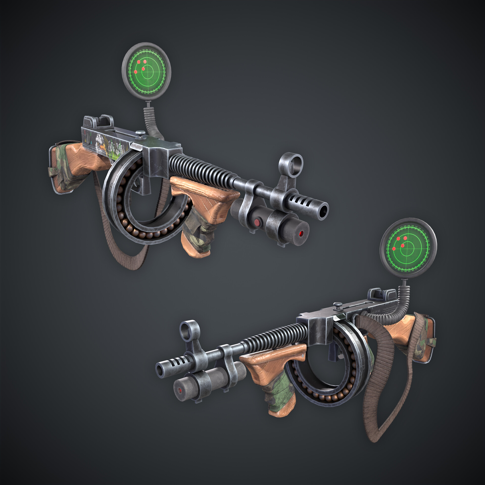 ArtStation - Stylized Tommy Guns