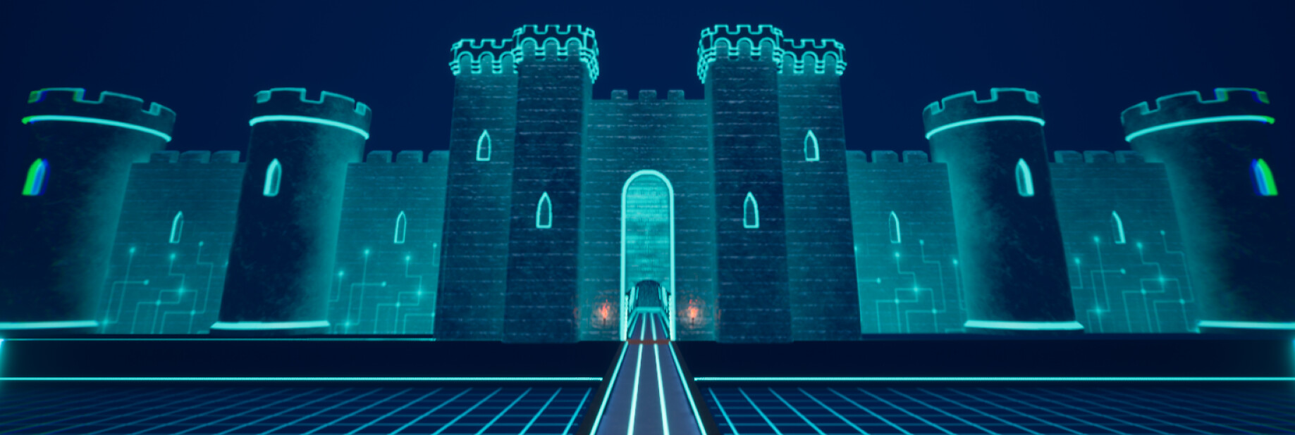 ArtStation The Binary Lands Castle