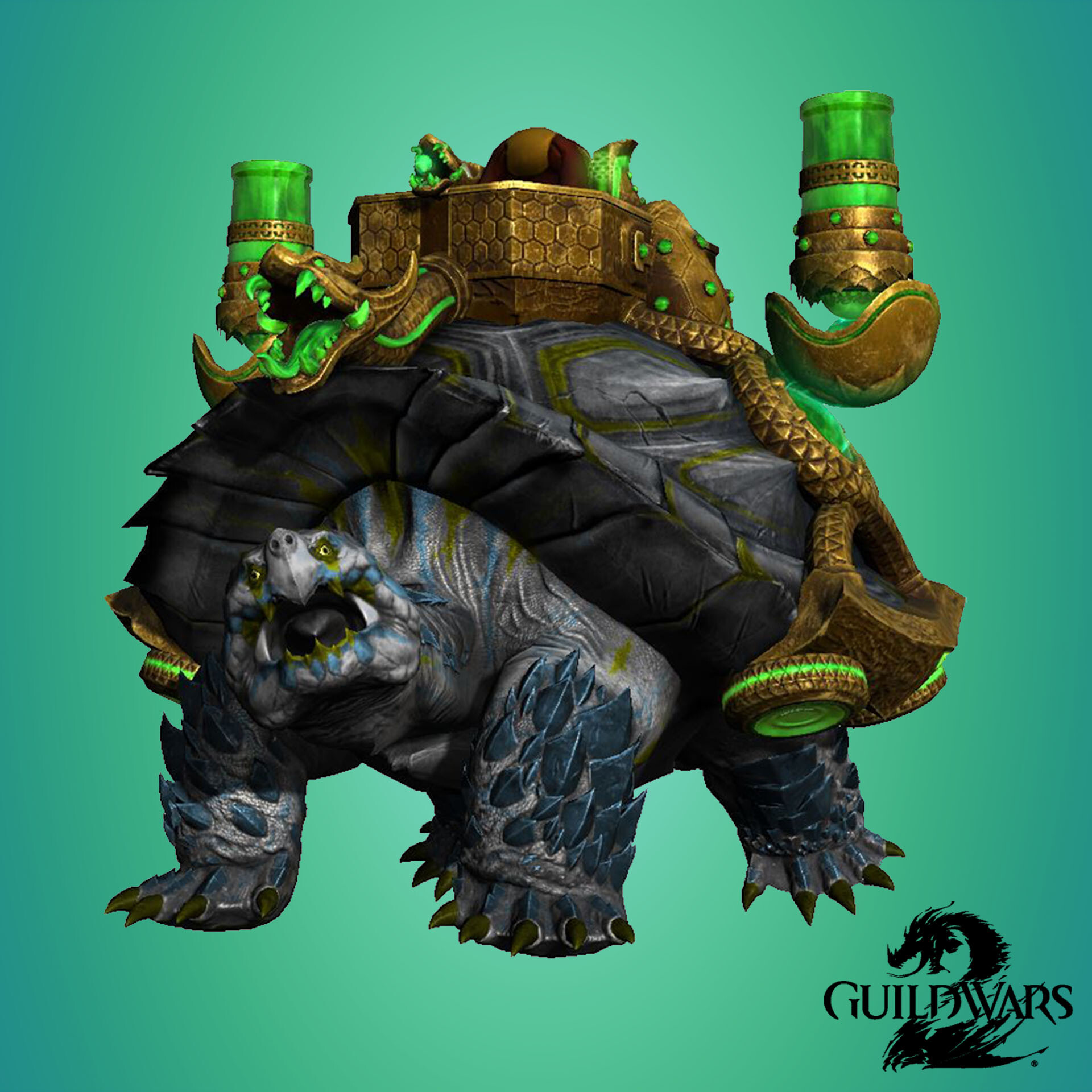 ArtStation GW2 Painted River Siege Turtle Skin