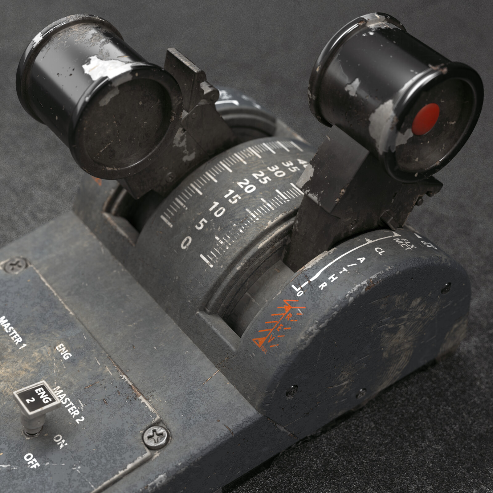 Airbus Joystick Throttle - Unreal Engine and Arnold Render