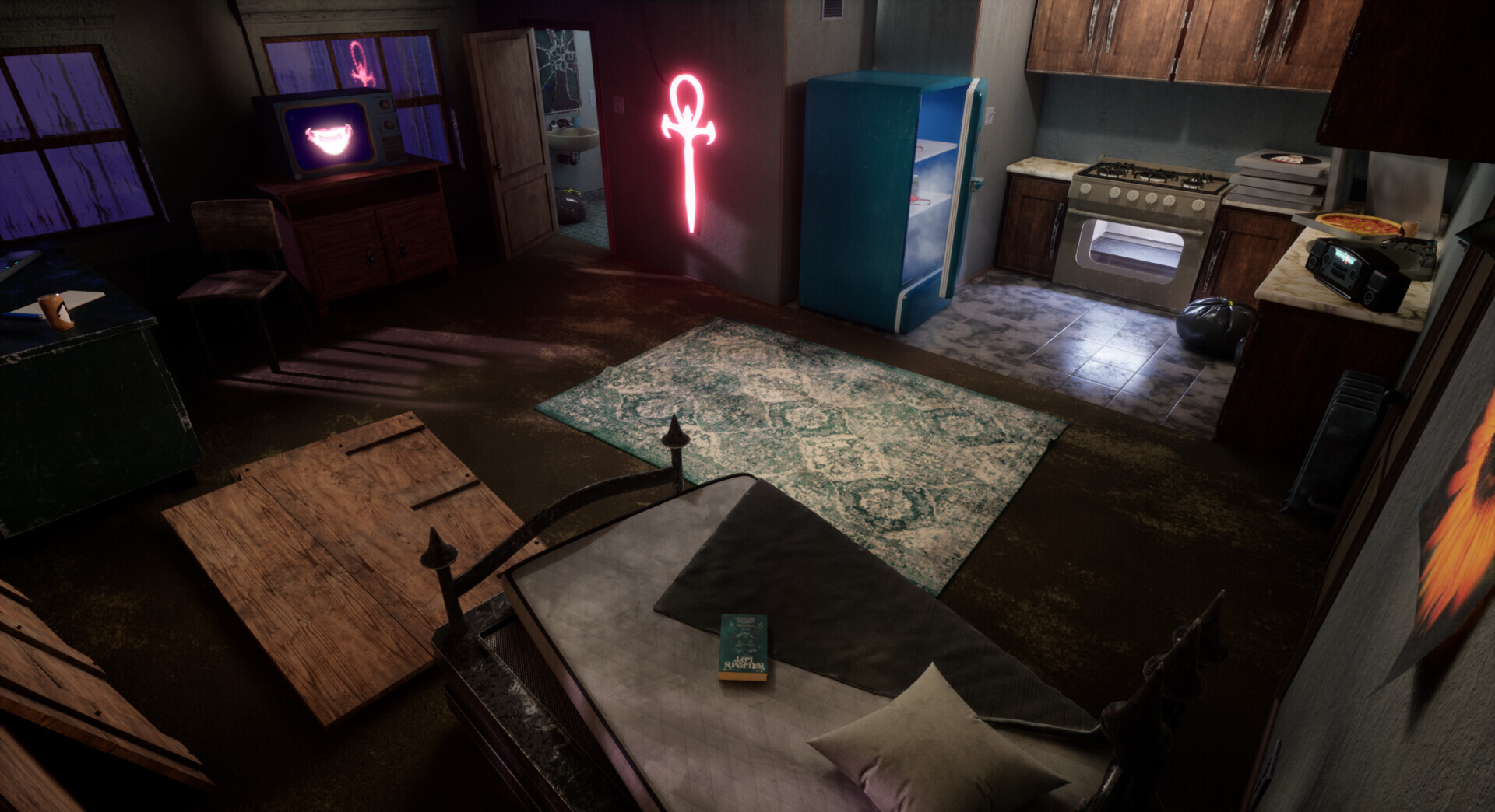 ArtStation - Nostalgia Shots: Vampire The Masquerade - Bloodlines Apartment