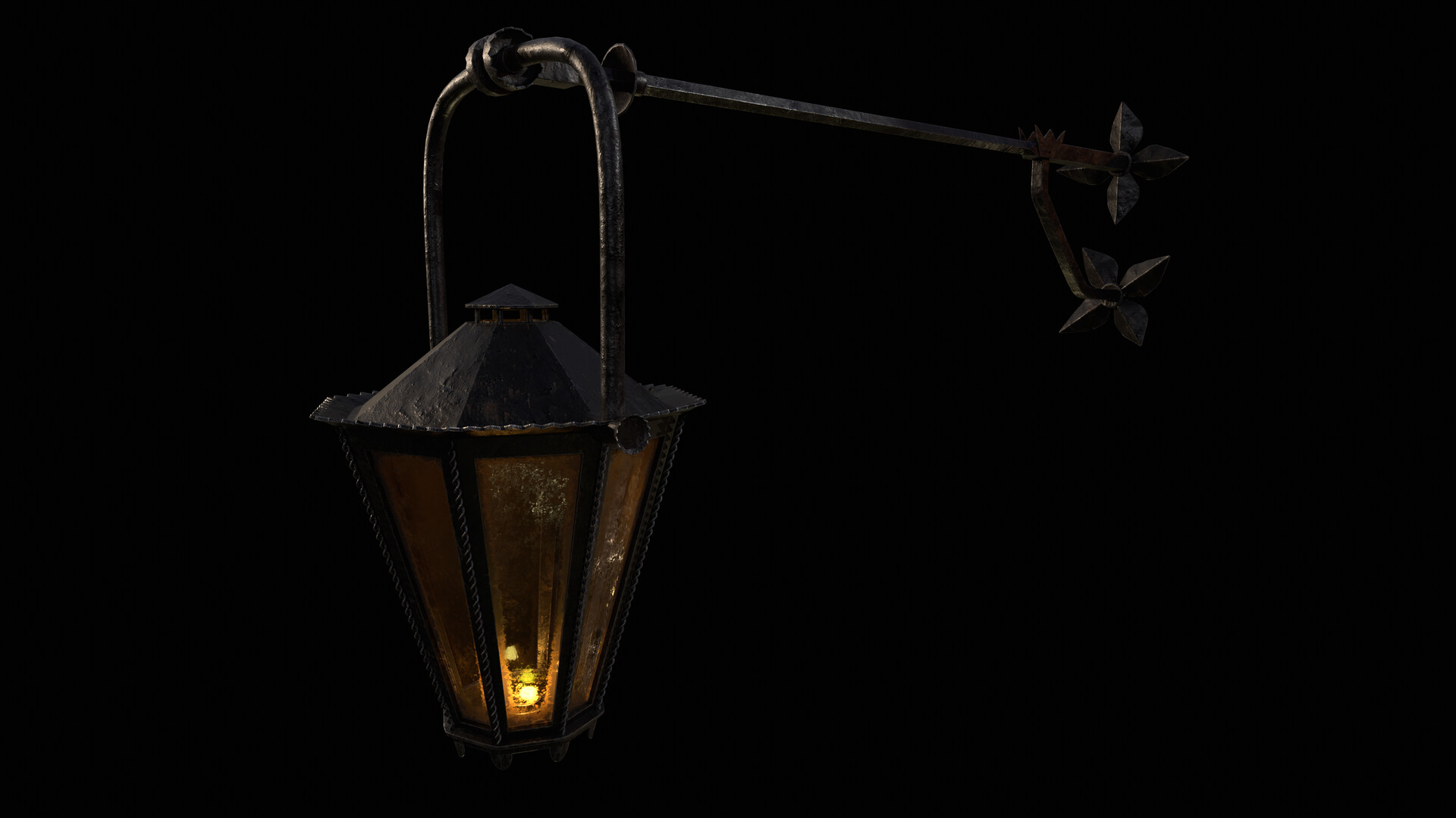 ArtStation - Rusty Mounted Lantern