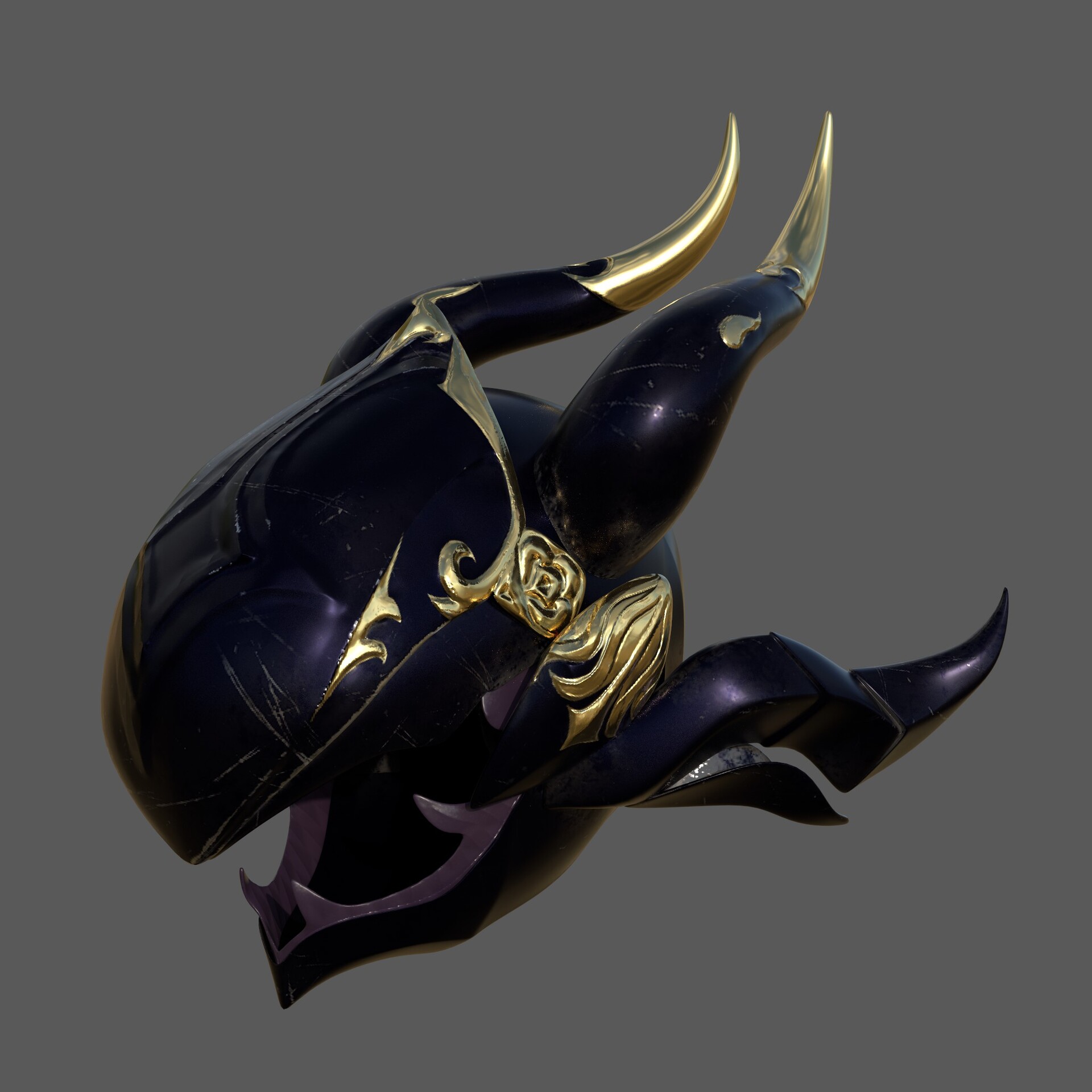ArtStation FFXIV Fanart of a Dragoon Helmet
