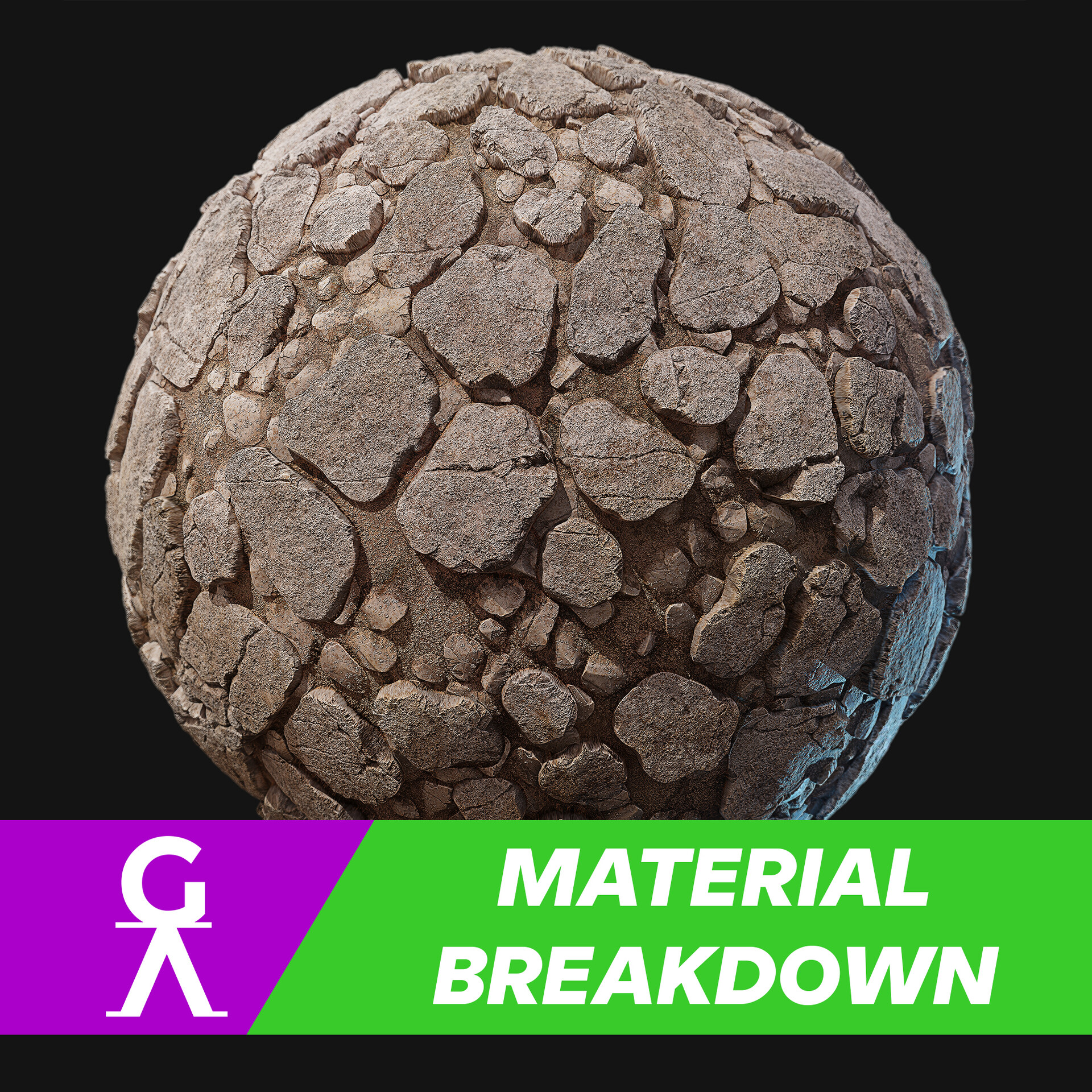 ArtStation - Rocky Road - Material Breakdown - Victor Hermosa