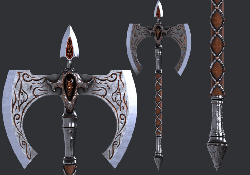 ArtStation - Dark fantasy axe