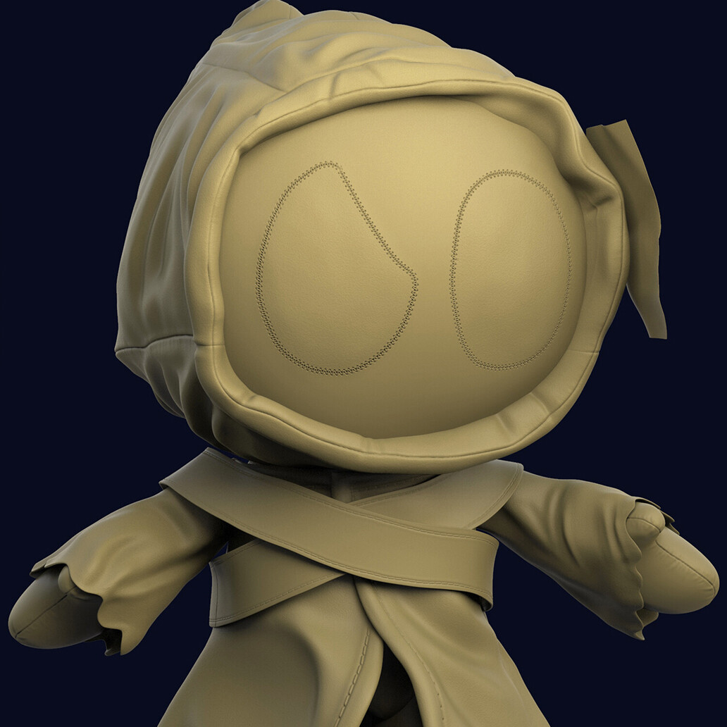 Teddy Jawa Sculpt: Clay Render