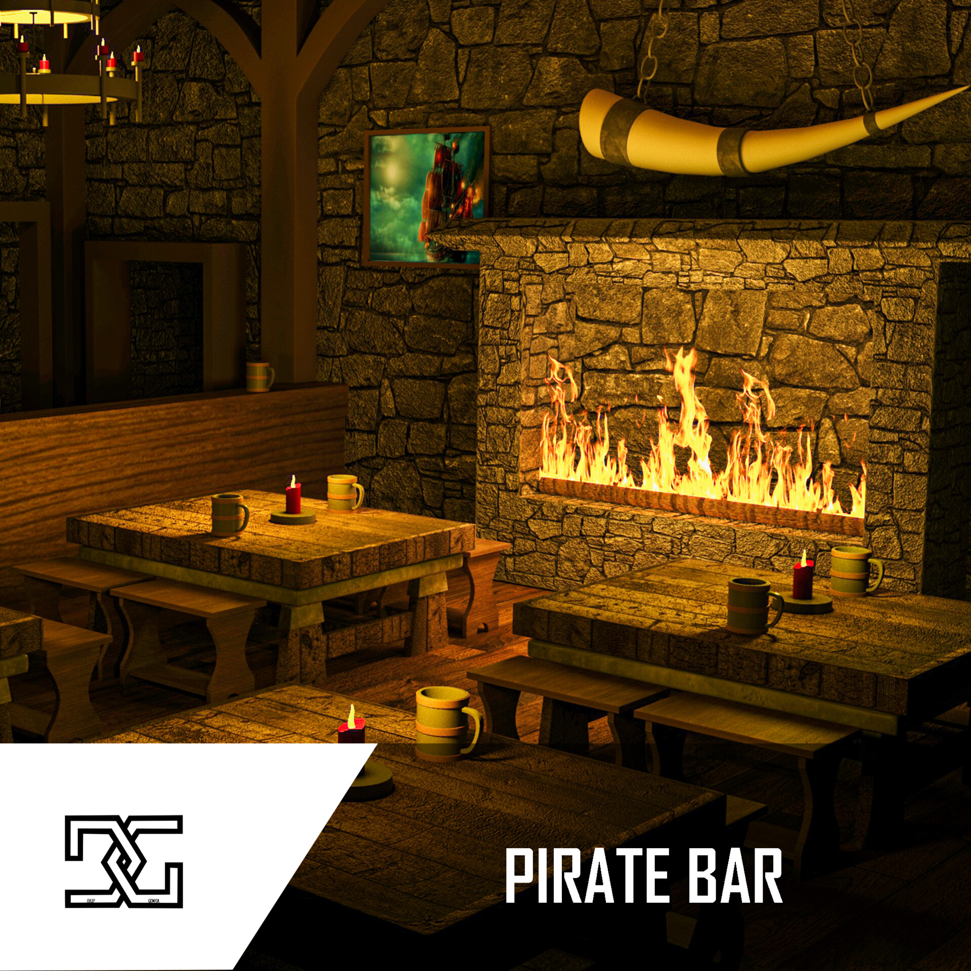 ArtStation - Pirate bar