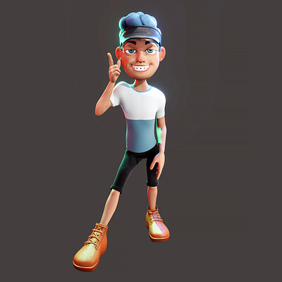 Create short animation using my new character in Blender 3.0