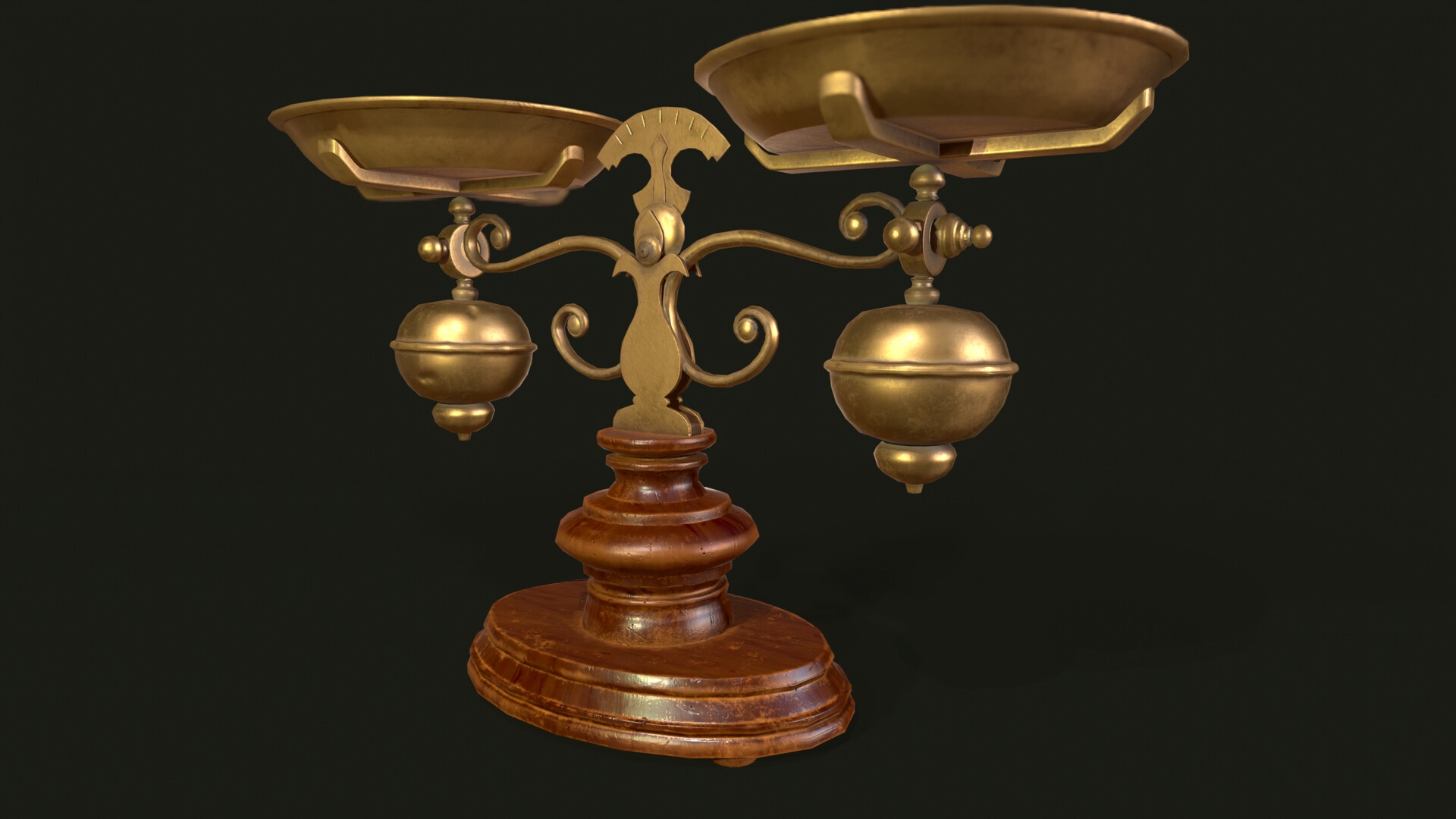 ArtStation - antique weight scale