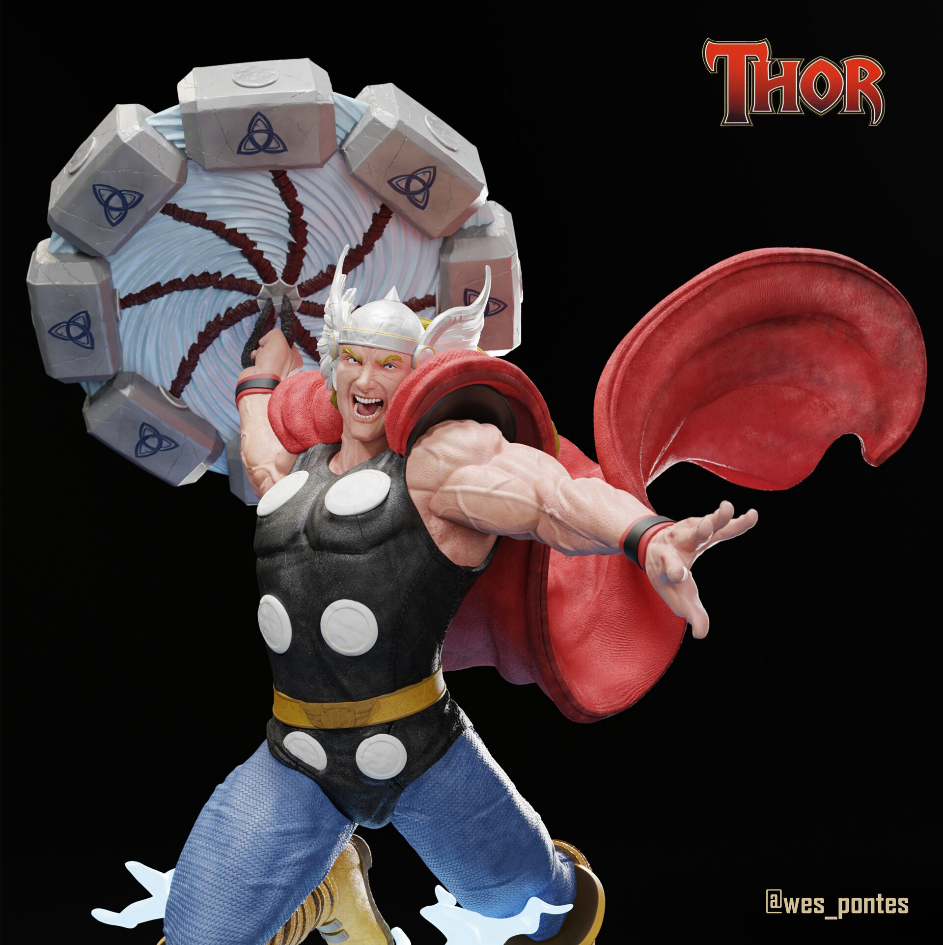 ArtStation - THOR - God of Thunder - HQ Style