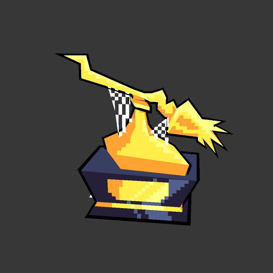 ArtStation - Gold Broom Trophy