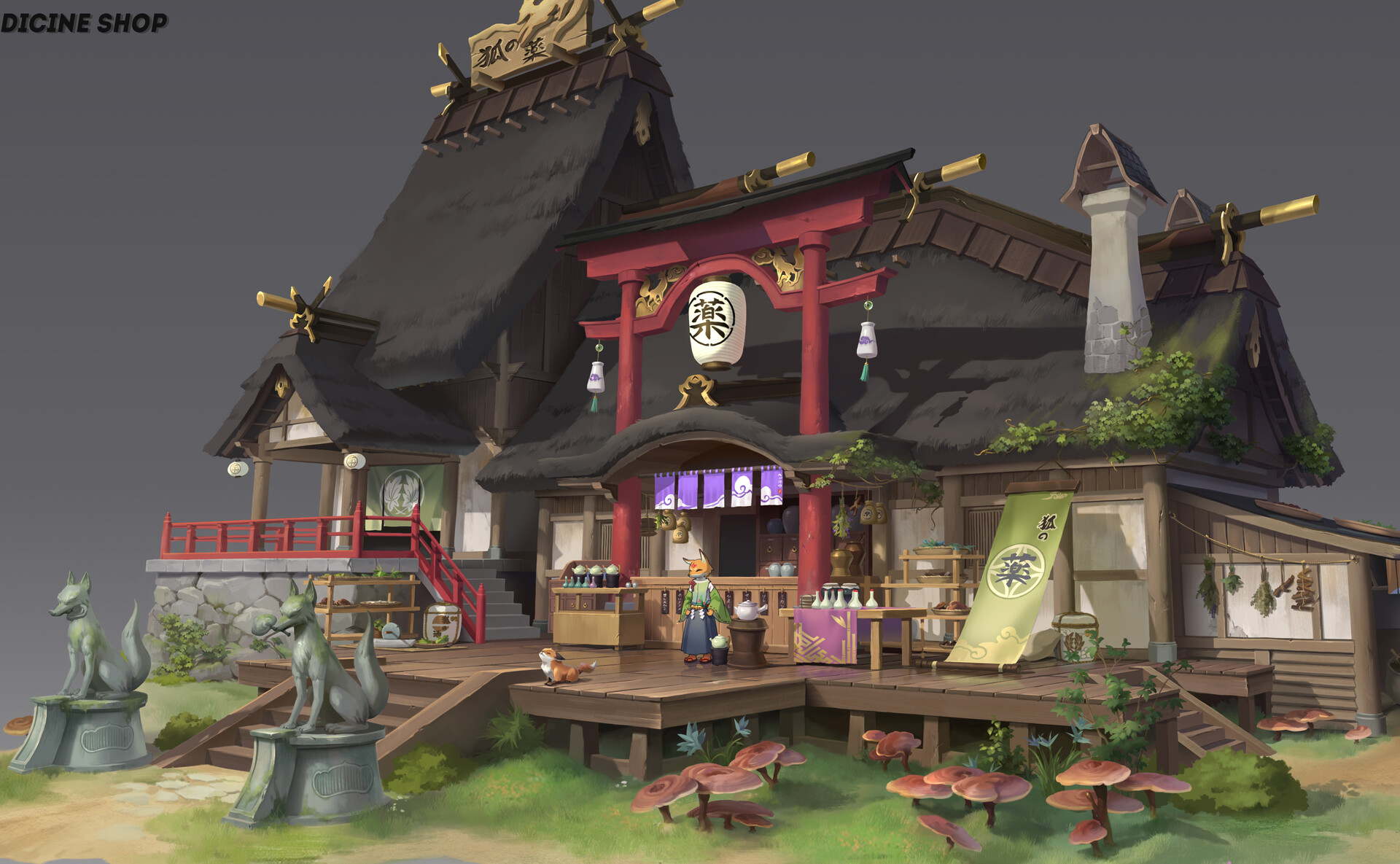 ArtStation - Fox Medicine Shop