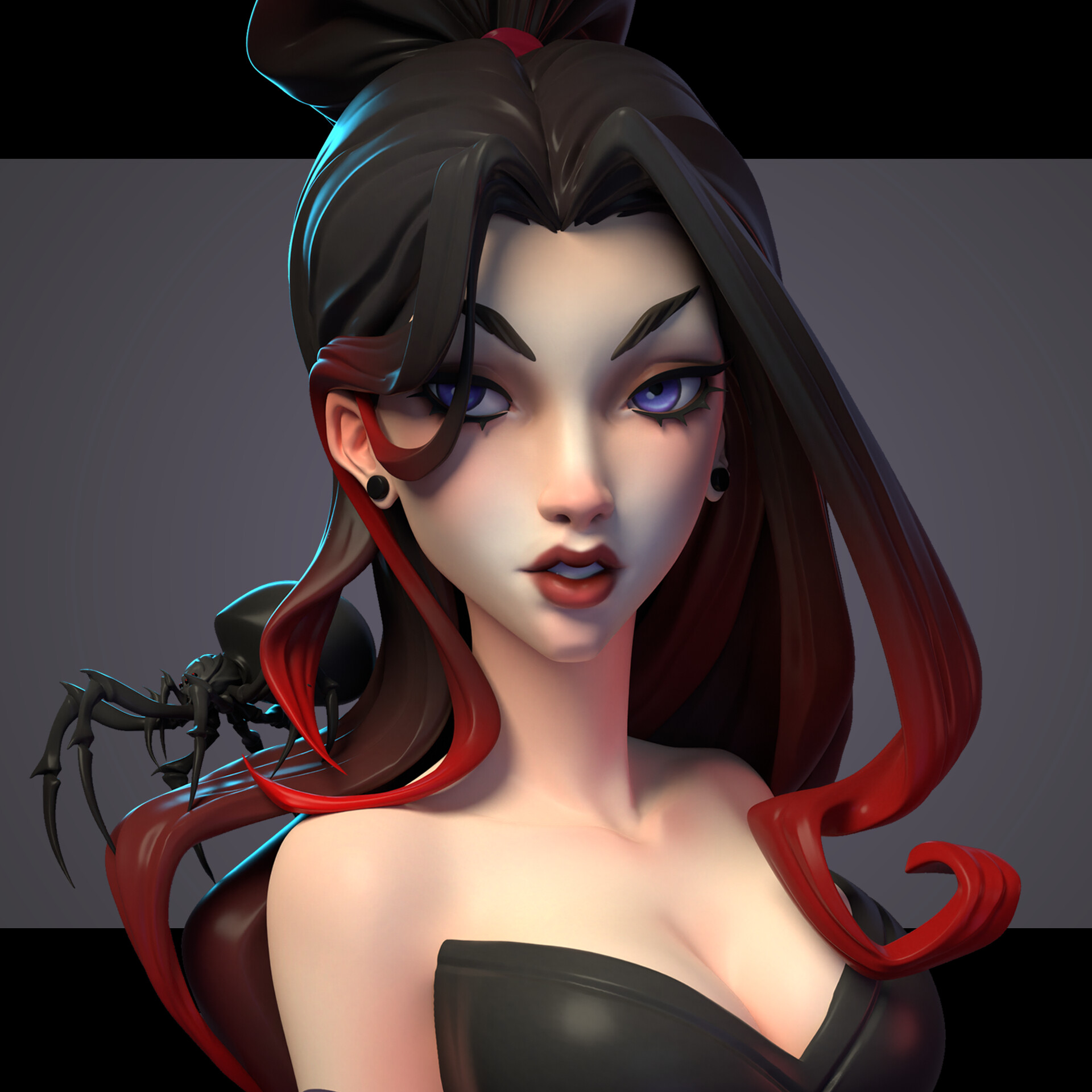 ArtStation - Girl with Spider