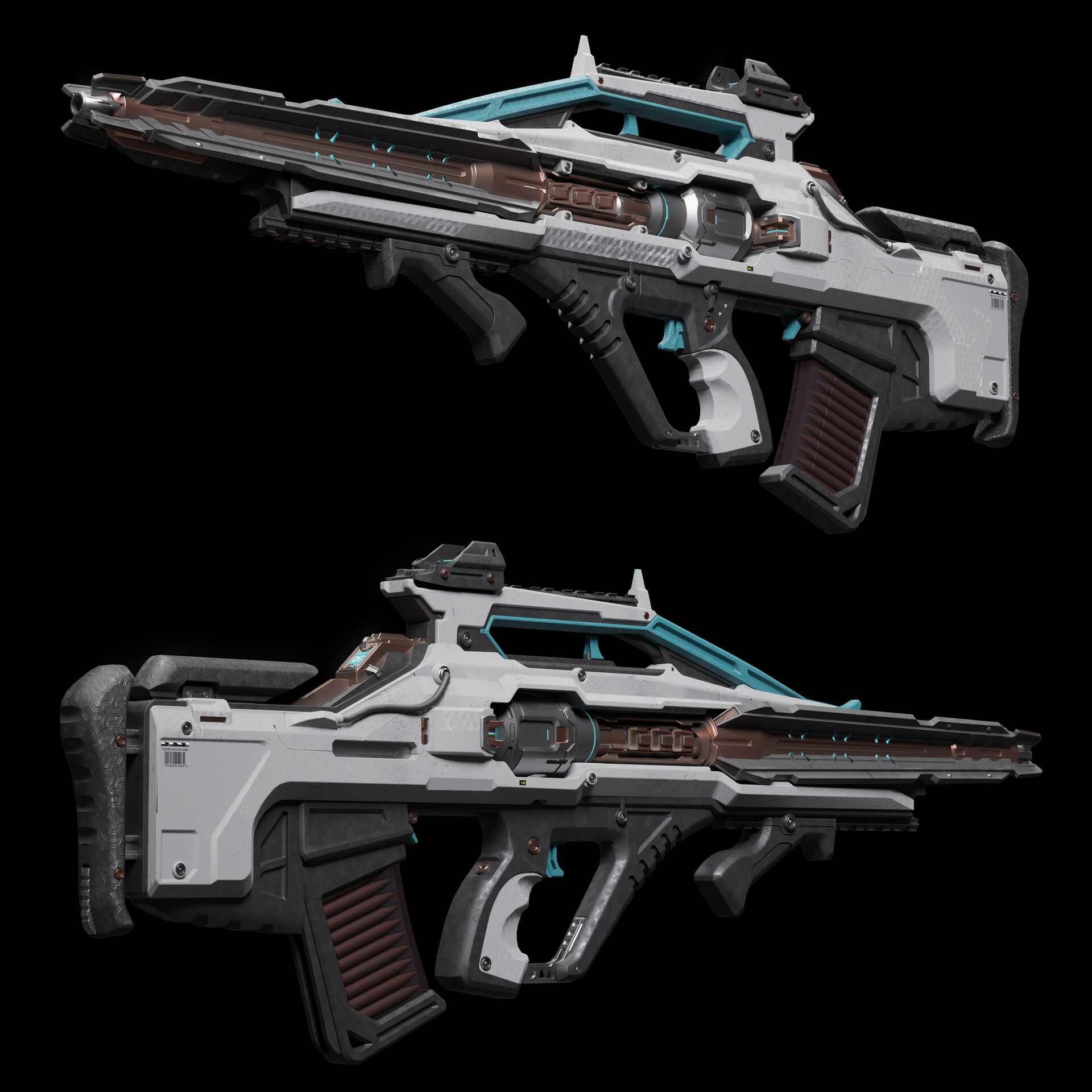 ArtStation - Firearms Design Exercise —— Small blue