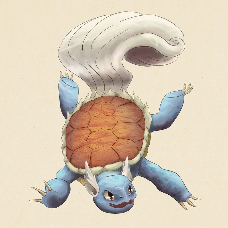 Pokemon Wartortle, blue, dragon, anime, supreme, evulation squartle, HD  phone wallpaper