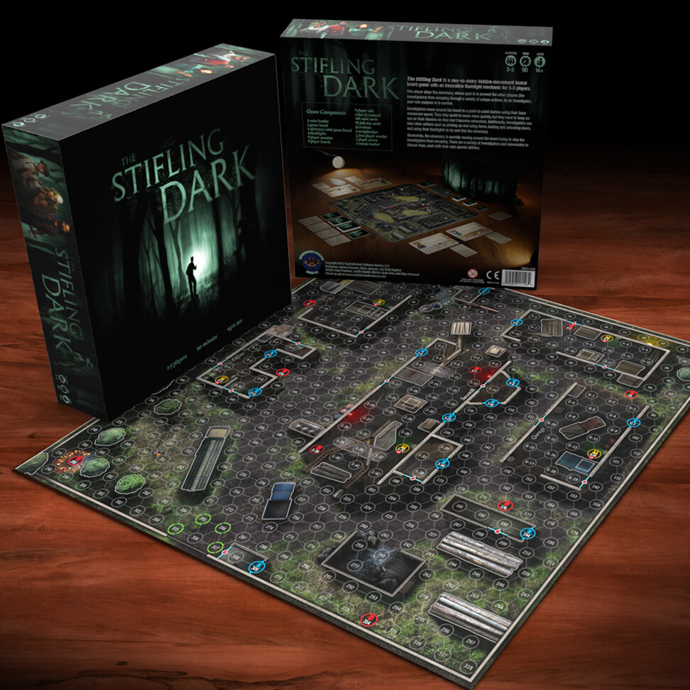 ArtStation - The Stifling Dark - Board Game Design Commission