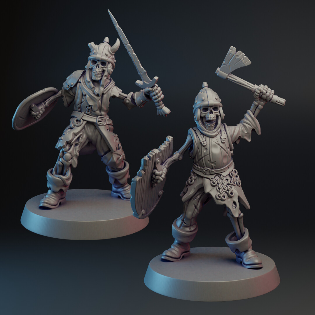 ArtStation - Skeleton warriors miniatures - Vae Victis Miniatures