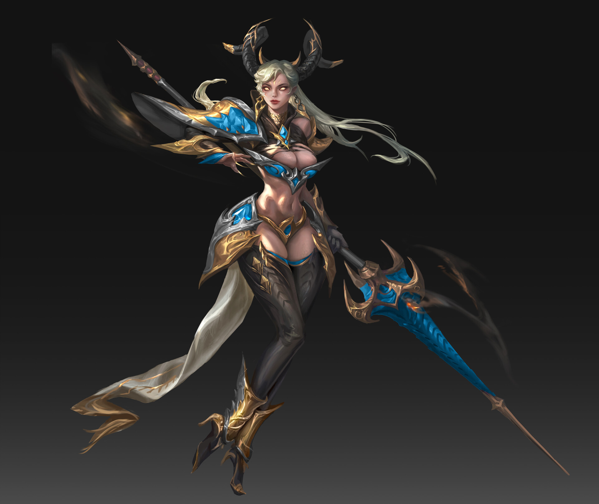 ArtStation - Demon Kimdom evil lancer