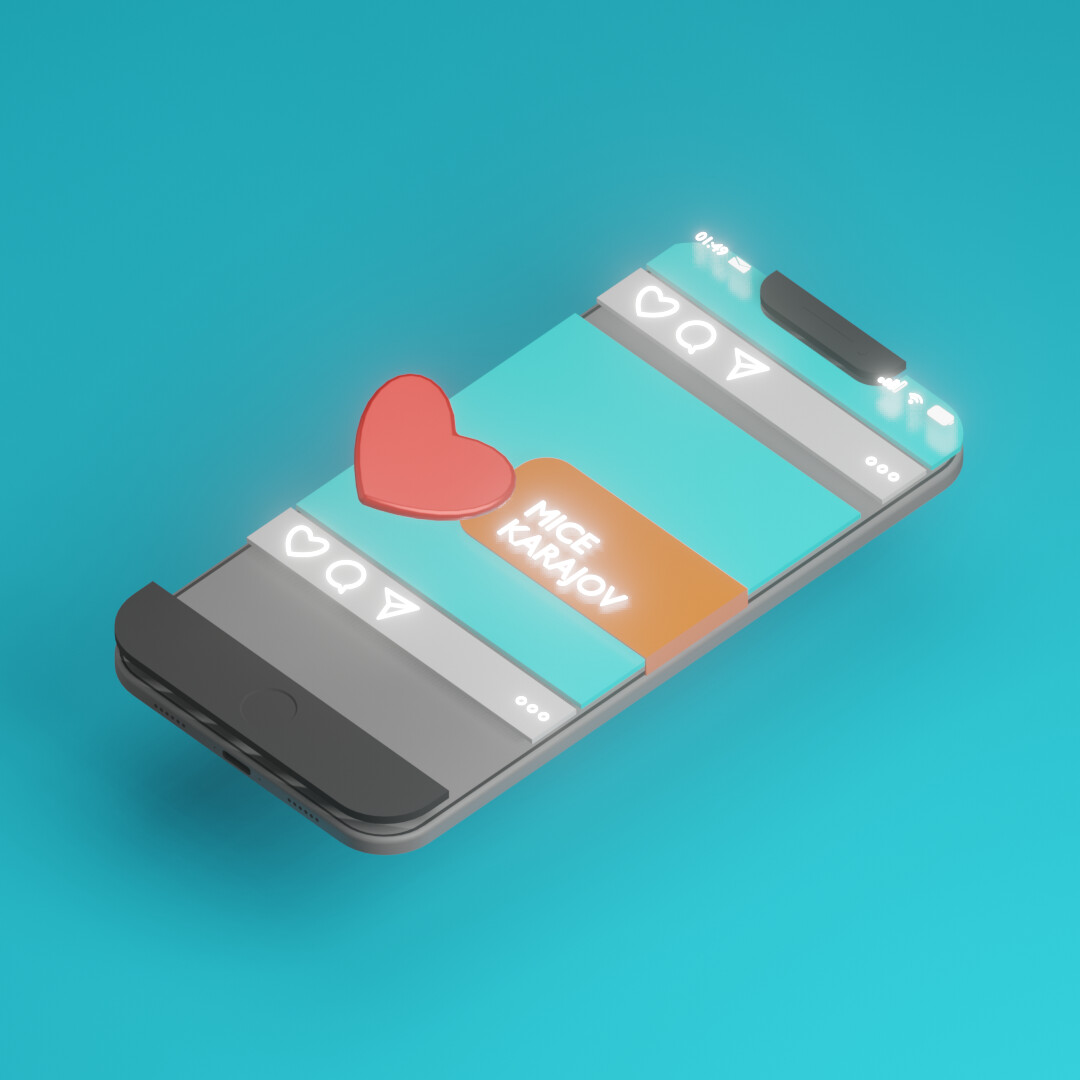 ArtStation Stylized UI Phone Animation