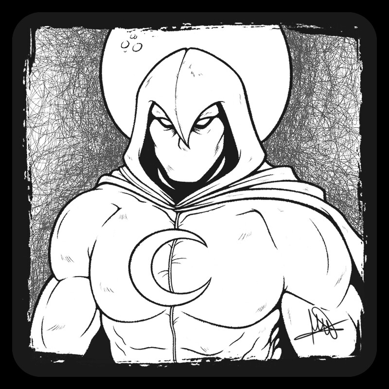 How to Draw Moon Knight (Moon Knight) Step by Step | DrawingTutorials101.com