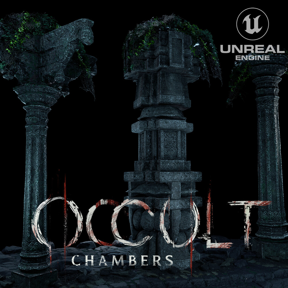 ArtStation Occult ChambersPillars UNREAL ENGINE 5 (Assets sculpt