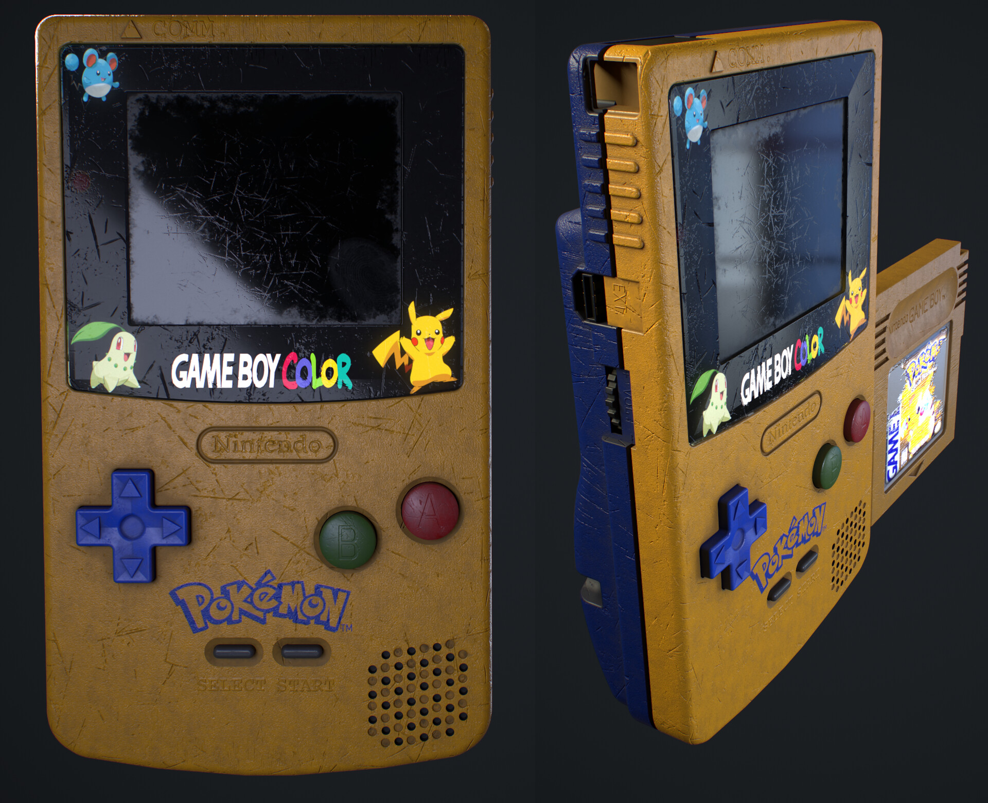 ArtStation - Nintendo Gameboy Pokemon Edition