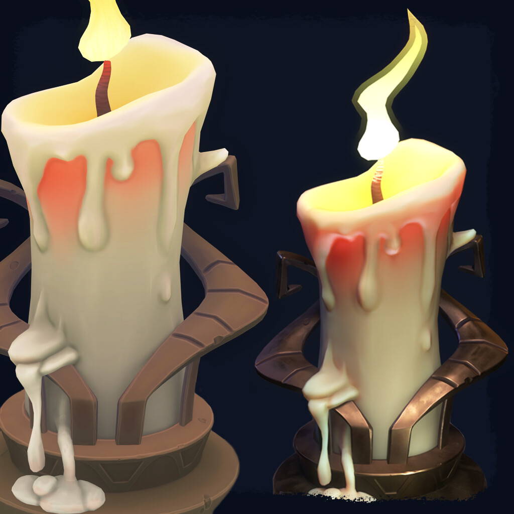 Paint a candle - process by Olgola on DeviantArt