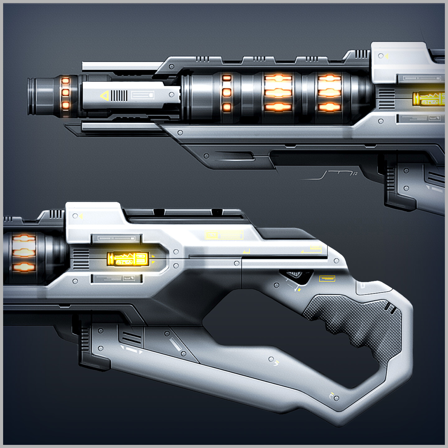 ArtStation - 'Thermal Lance', weapon concept art