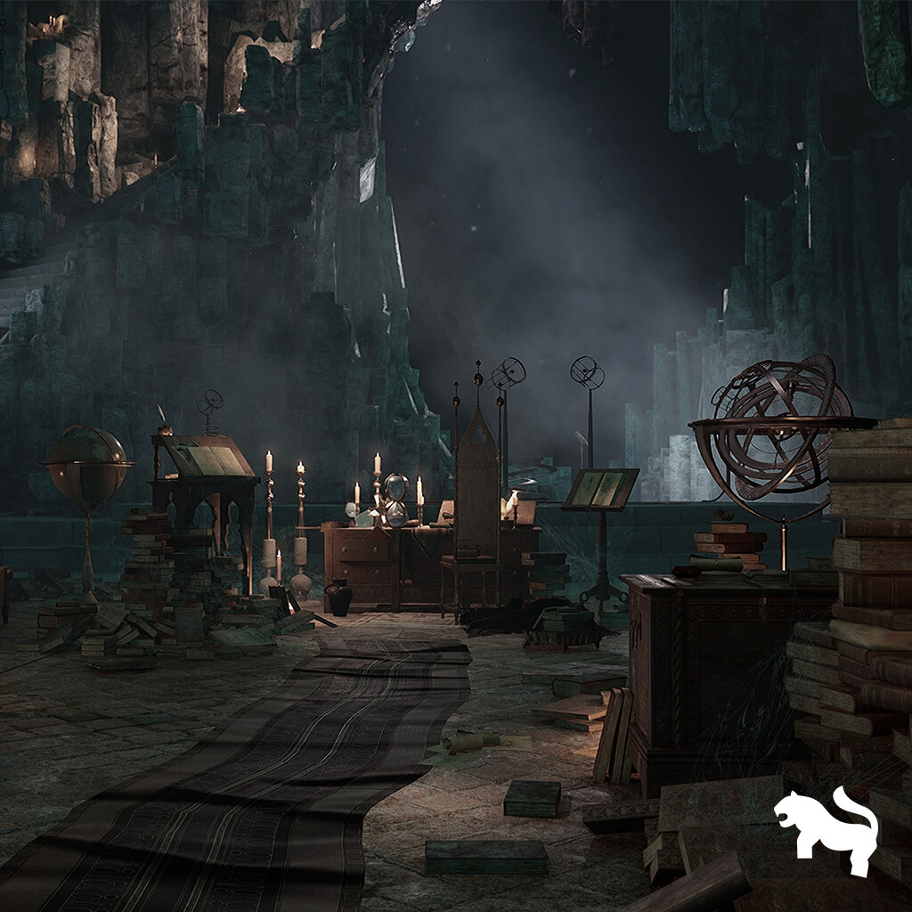 ArtStation - Merlins Cave Environment Relighting