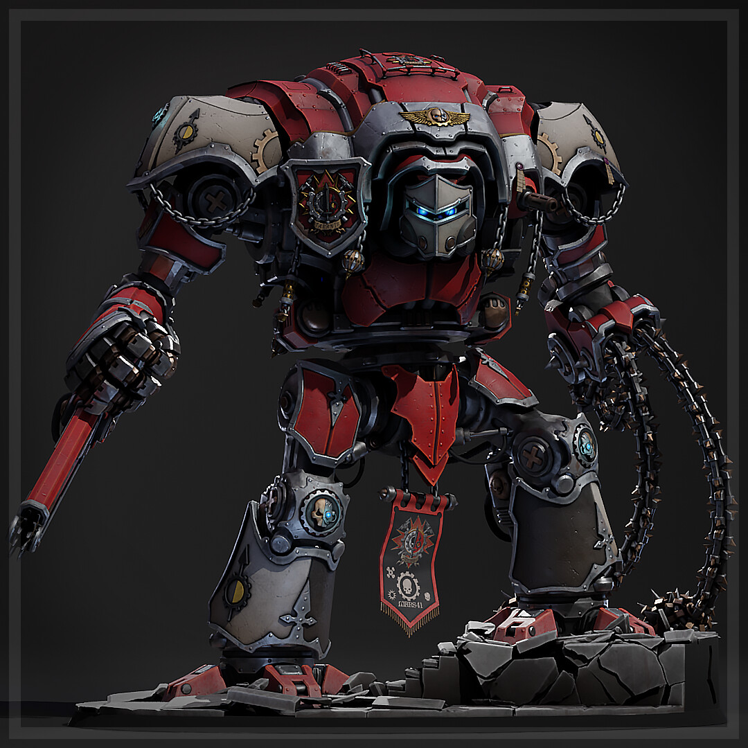 ArtStation - W40k Imperial knight: House Taranis