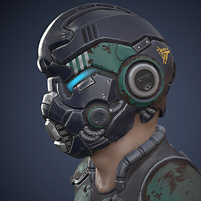 ArtStation - Sci-Fi Helmet for Realtime