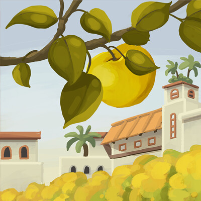 ArtStation - Orchard Background
