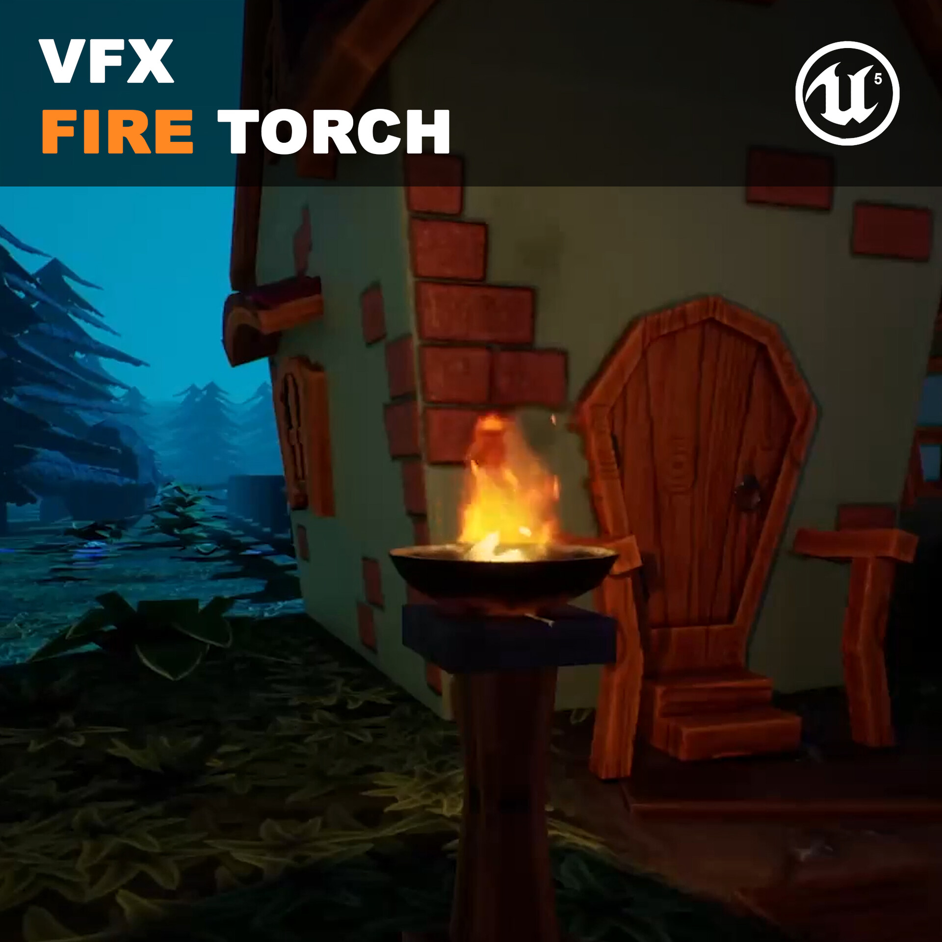 ArtStation VFX Fire Torch UE5