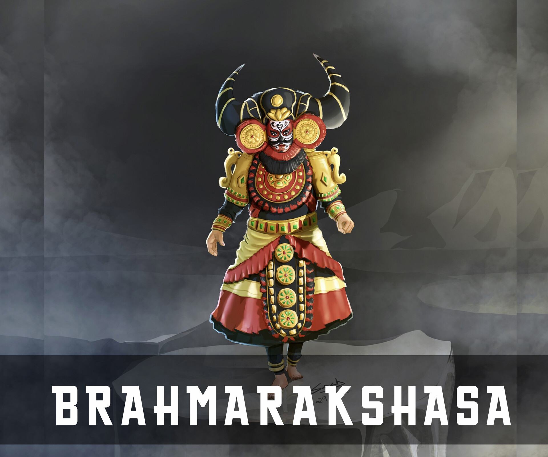 ArtStation - Mahishasura - Yakshagana ArtStation - Mahishasura - Yakshagana