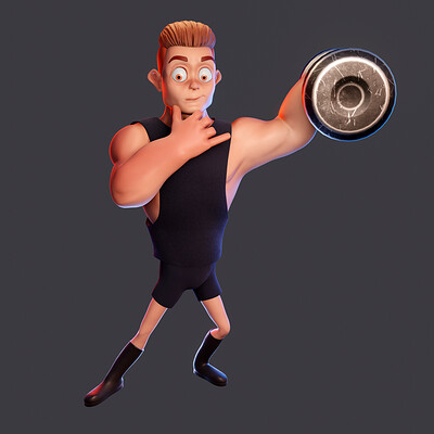 Rigged Gymer Character - Blender 3.0 - Ethan - Man