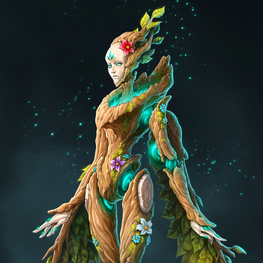 ArtStation   Dryad Sorcerer   Creature Design