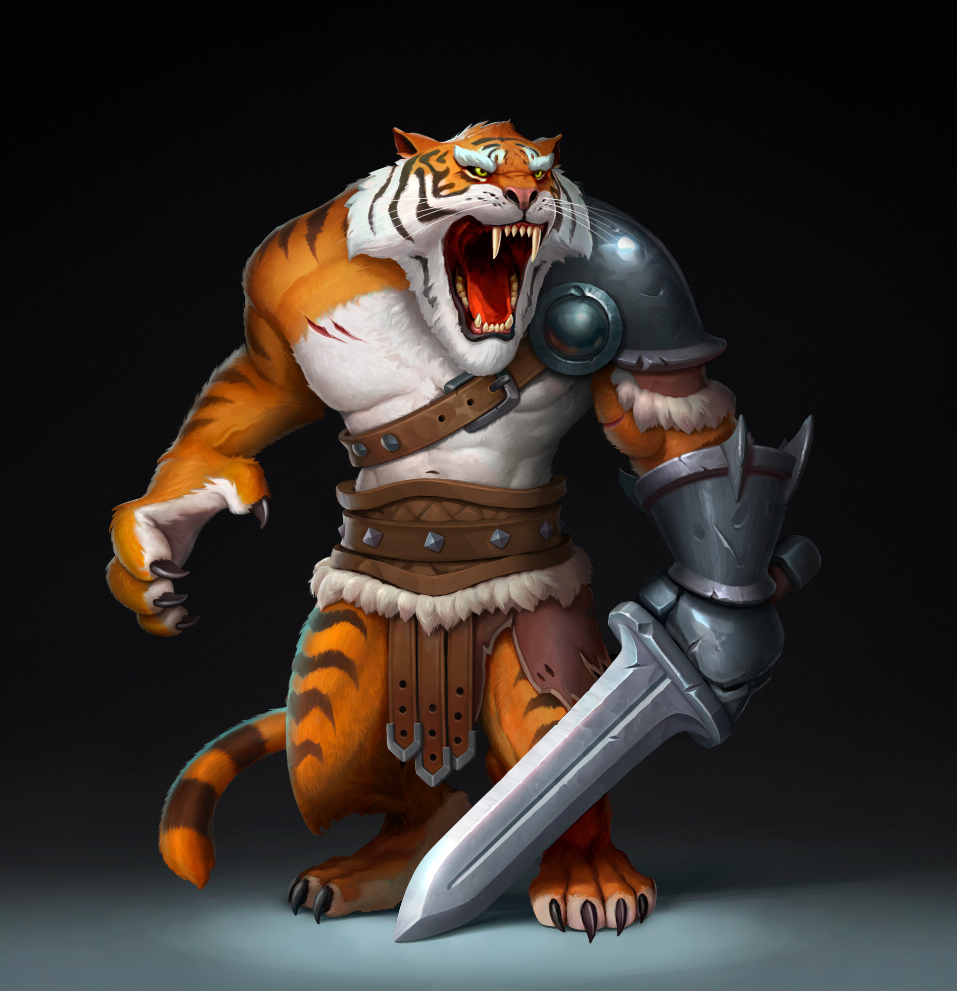 ArtStation   Tiger Warrior