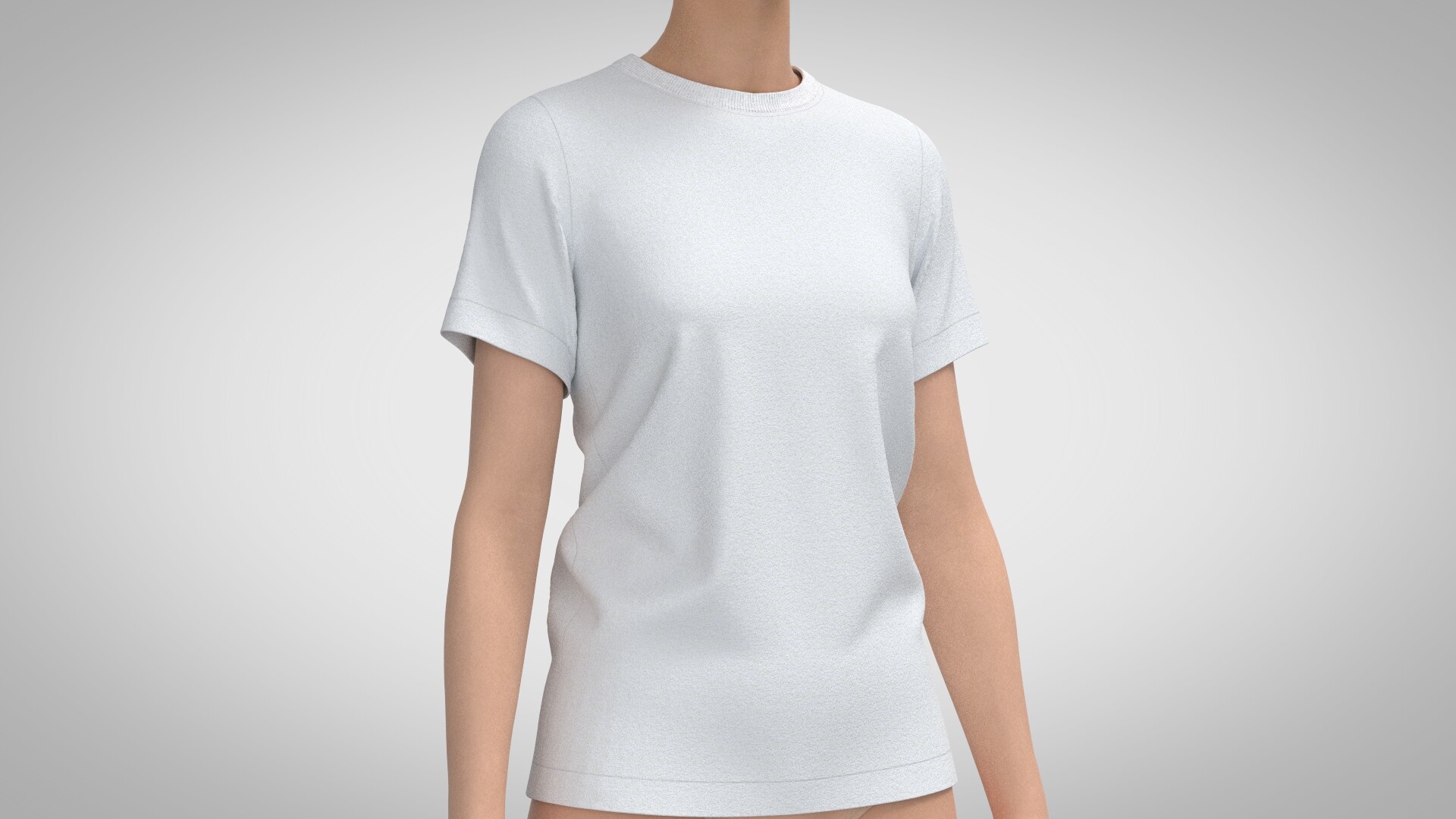ArtStation Women TShirt, Marvelous Designer, Clo