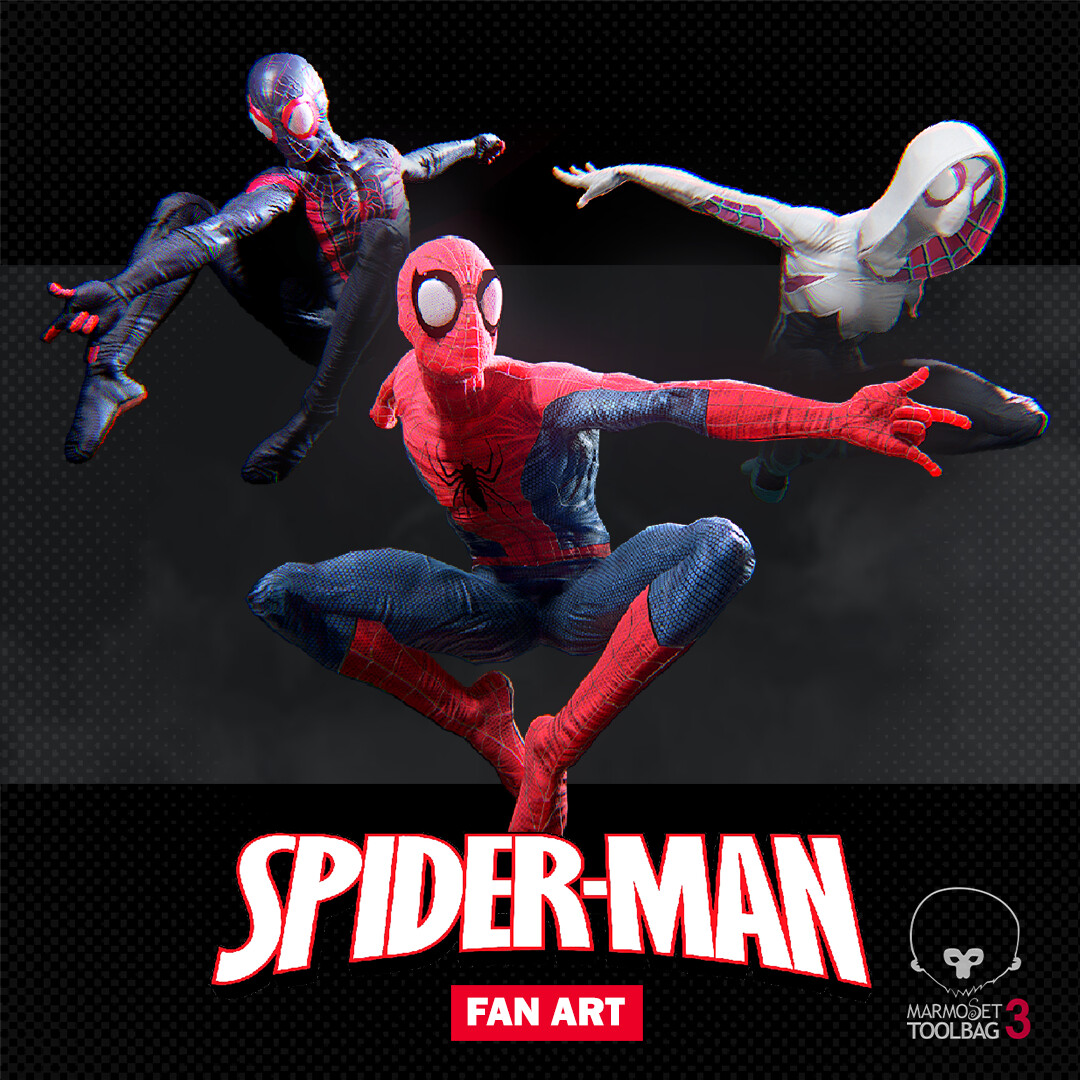 Spiderman fan art inspired by the "Spider man into the spider...