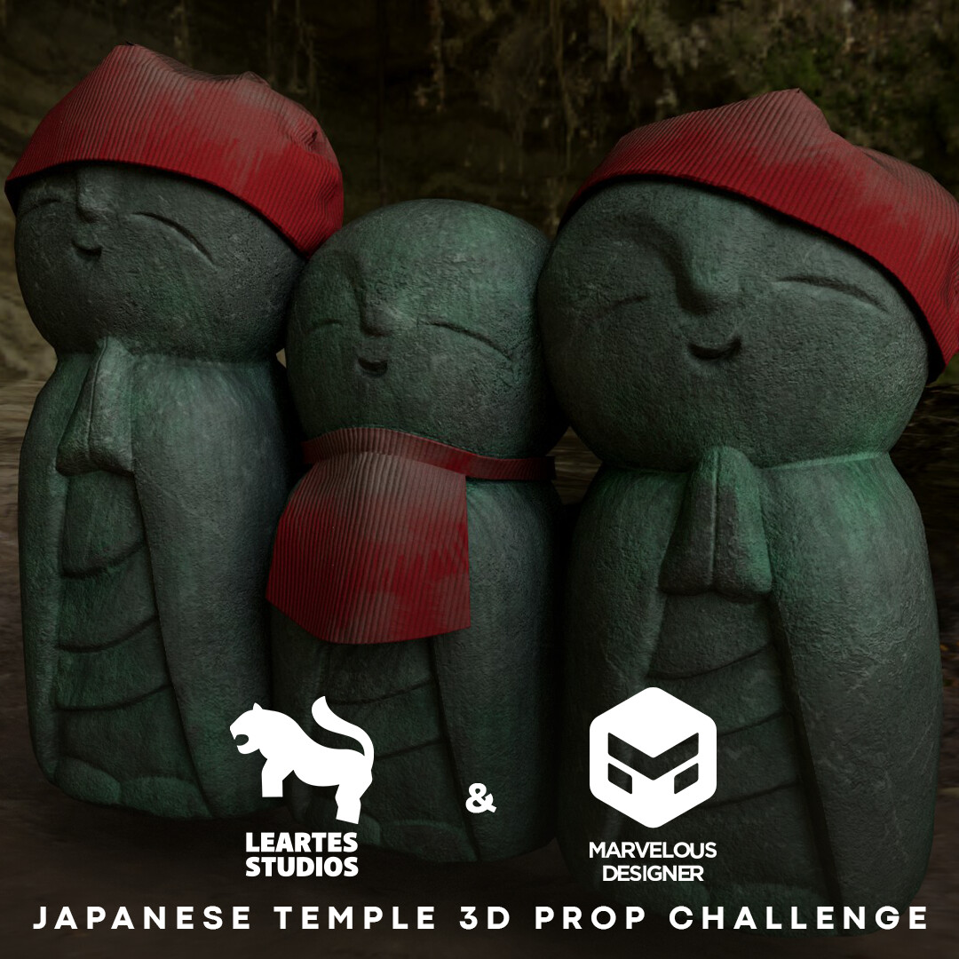 ArtStation Jizo_statue