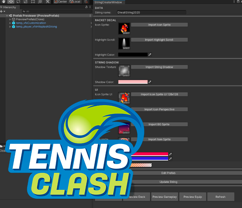 ArtStation Tennis Clash String Tool
