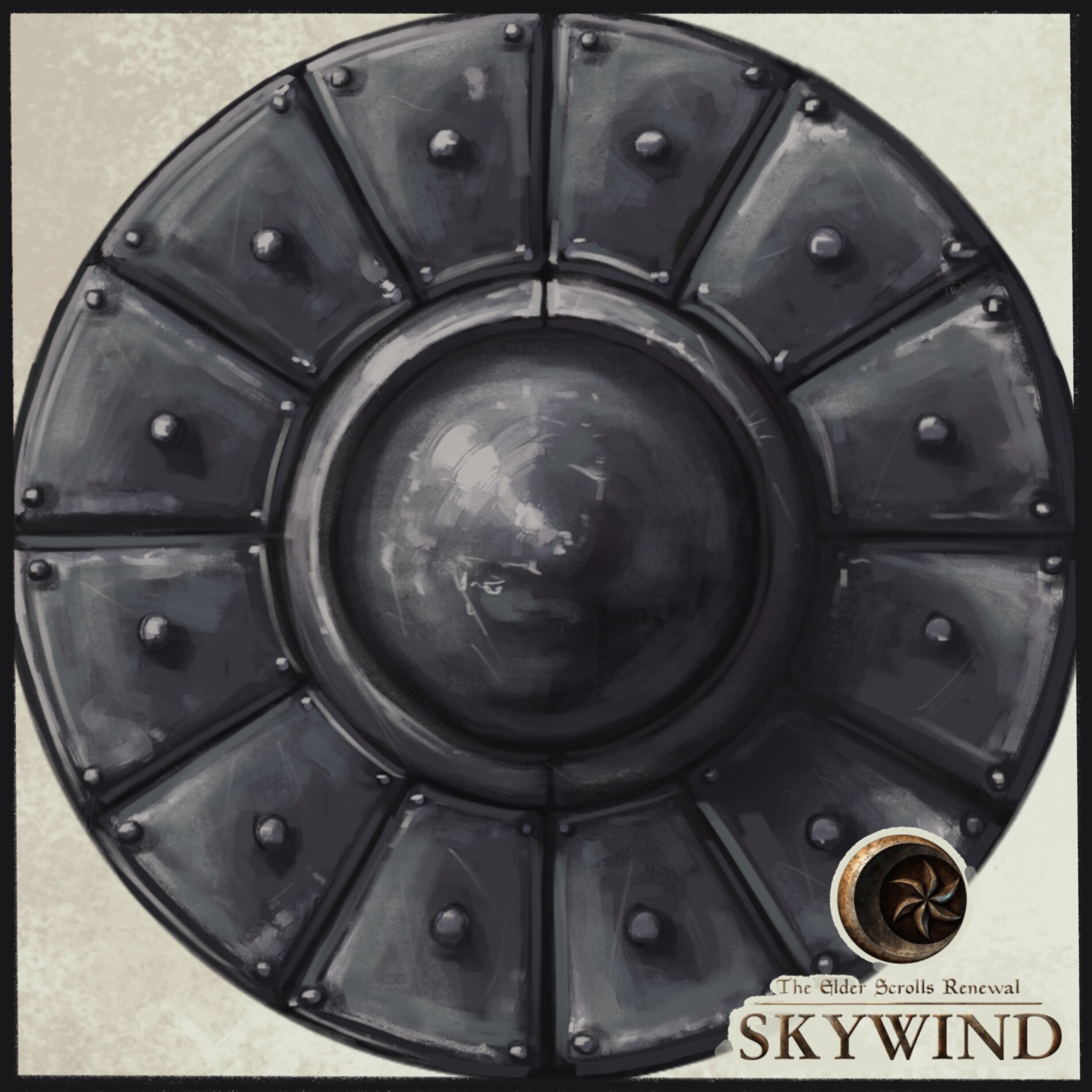 ArtStation Dummer Steel Buckler Shield Concept