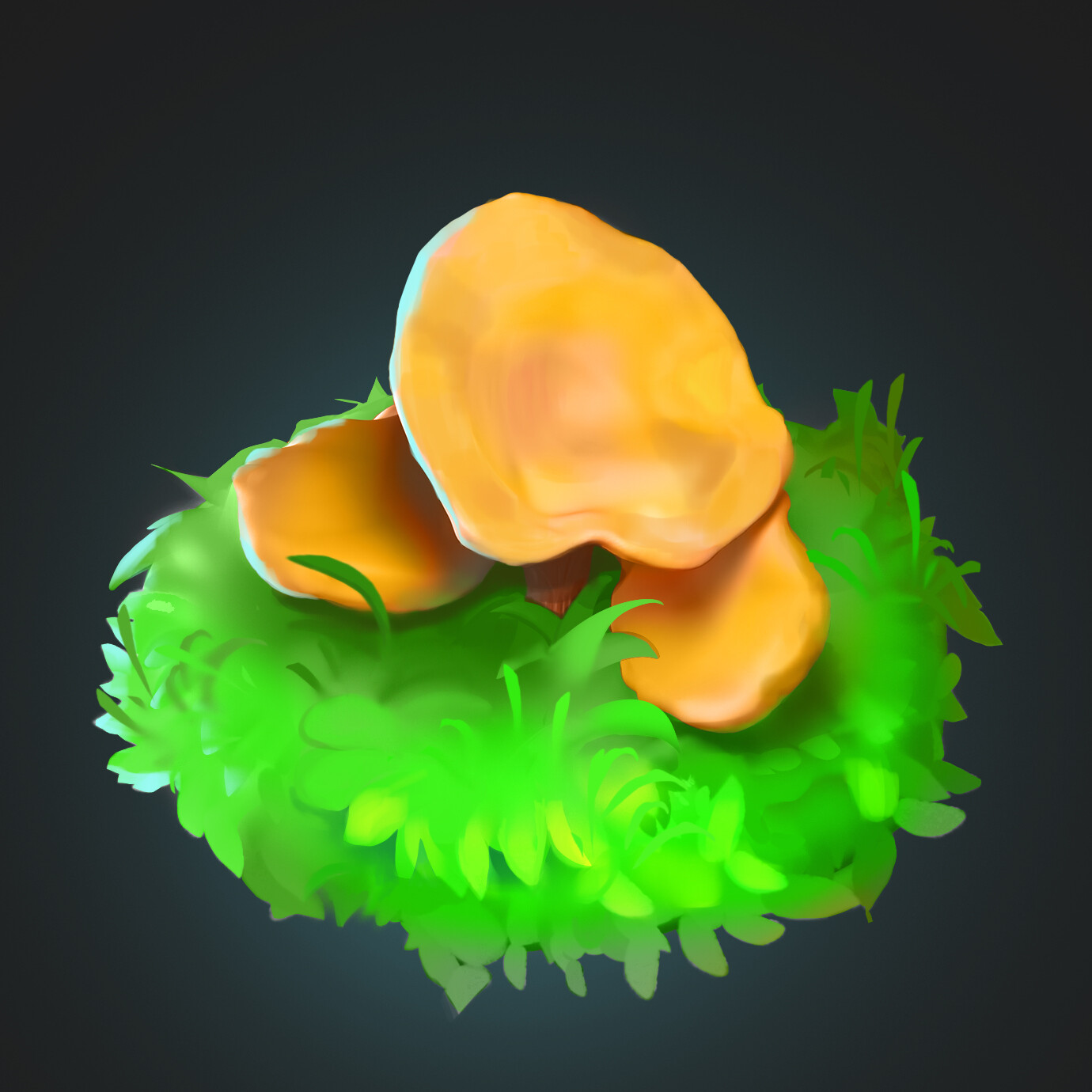 ArtStation Golden Chanterelle mushroom
