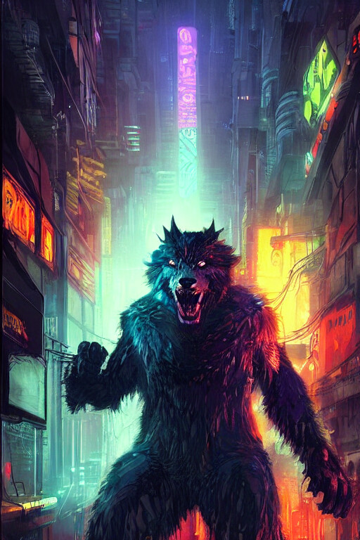 ArtStation - An American Werewolf in Night City | Batch 02