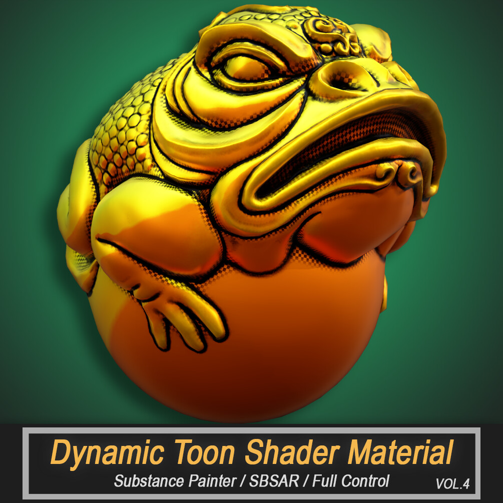 Dynamic Toon Shader Material For Substance Painter (SBSAR) Vol.4